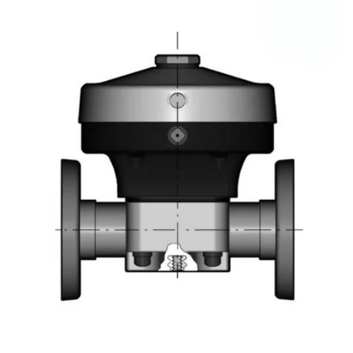 PVDF 2/2-Wege-Membranventil, Ausführung Flansch, DA, FKM, Typ 285