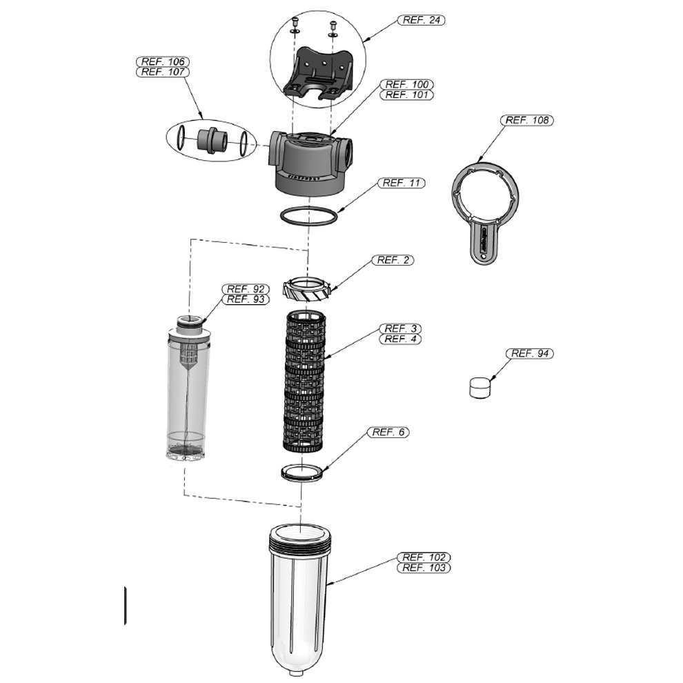 Cintropur Wasserfilter - Typenreihe SL 160 / SL 240 - Ersatzteil